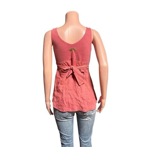 Pulp V-neck peplum Sleeveless tight back blouse S - Picture 5 of 6